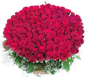  Iğdır Alikamerli çiçek satışı  100 adet kırmızı gülden görsel buket
