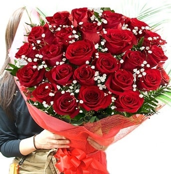 Kız isteme çiçeği buketi 33 adet kırmızı gül  Iğdır 14 kasım hediye çiçek yolla 